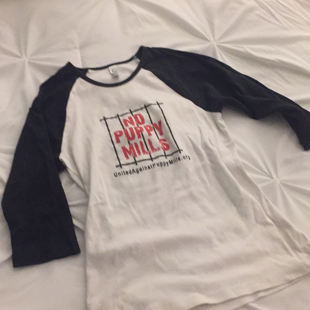 No Puppy Mills Baseball Tee